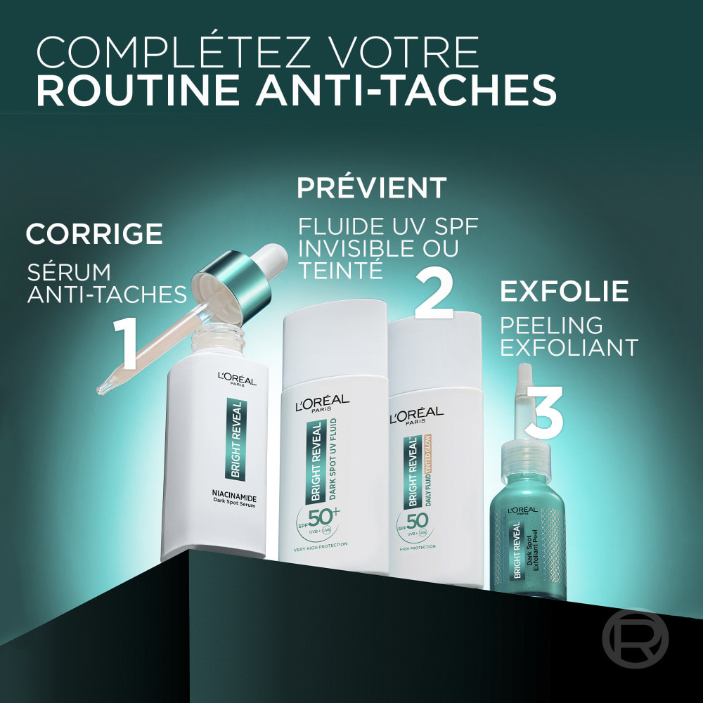 L'Oréal Paris Routine Visage Anti-Tache Sérum Niacinamide + Stick Anti-UV SPF50+