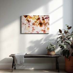 Tableau fleurs translucides pastel Toile imprimée
