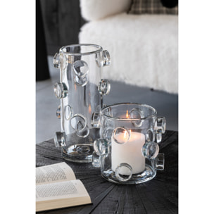 J-Line vase Pebbles - verre - transparent - large - 36 cm de hauteur