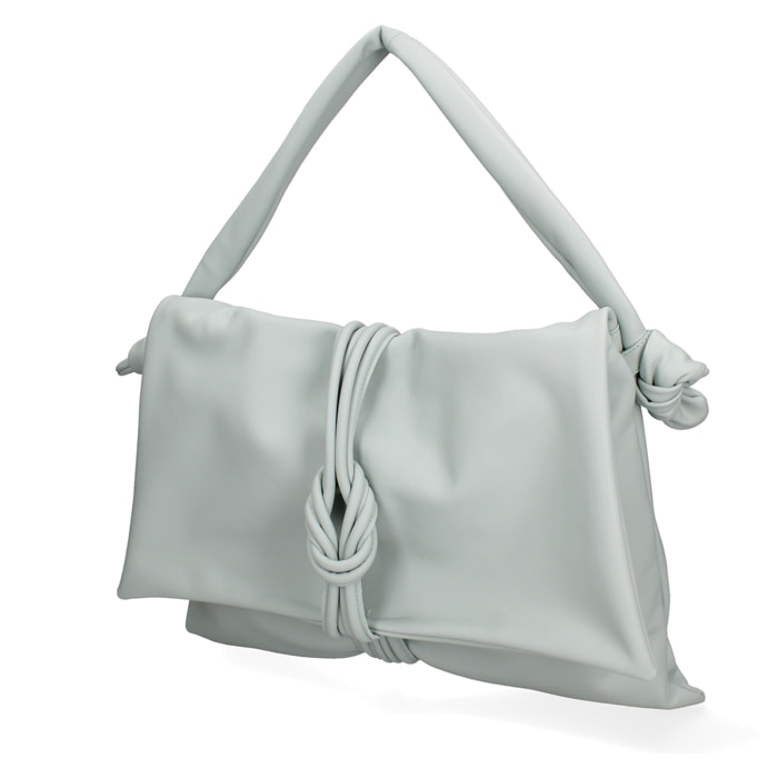 Borsa a spalla da donna In Vera pelle Made in Italy 46x32x2 cm