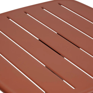 Table de jardin 2 places Alegoria 70x70cm acajou