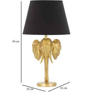 LAMPADA DA TAVOLO ELEFANTE CM Ø 32X59