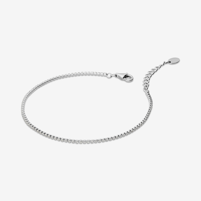 Bracciale Tennis con Cubic Zirconia Bianche 1.2mm