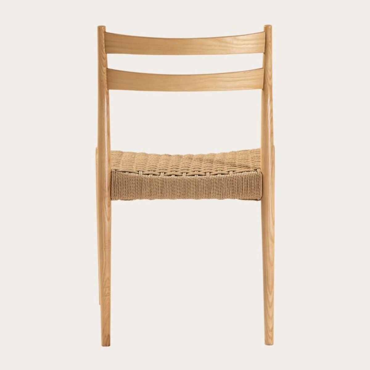 Chaise Eda -bois massif de frêne et corde-couleur naturel 43 x 80 x 48 cm