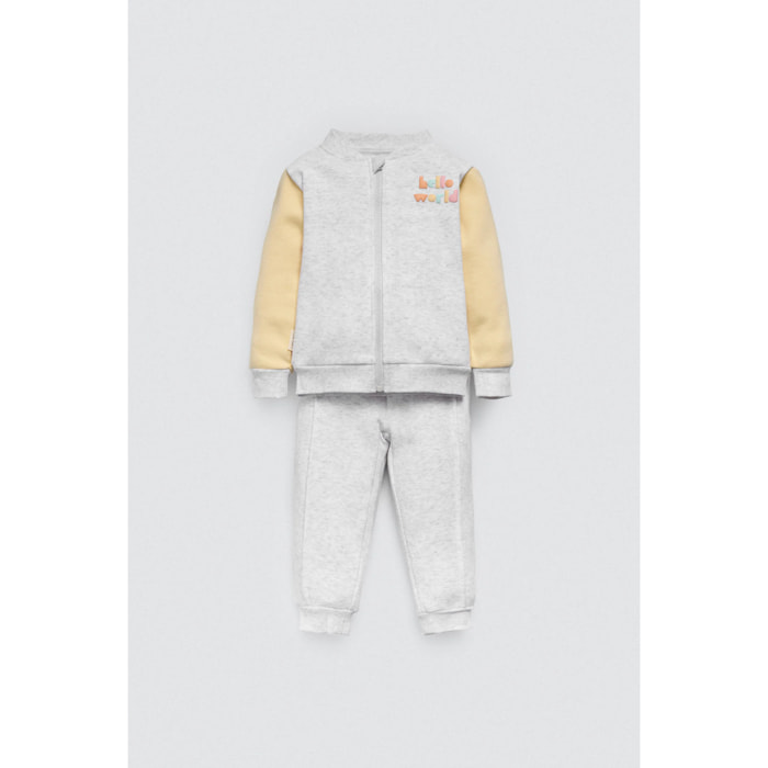 Set giacca e jogger per neonato Hello World