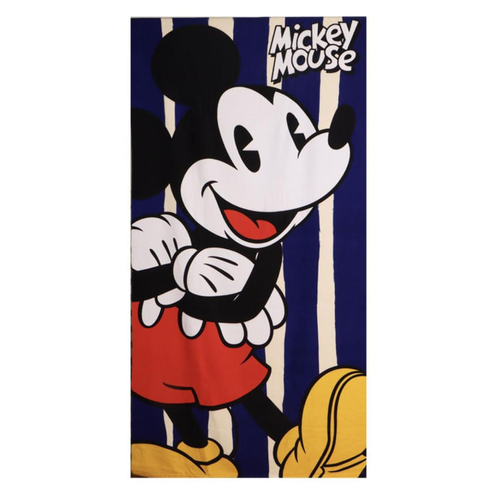 Toalla Microfibra de Mickey Mouse - 90x180x1 cm - Color:Multicolor