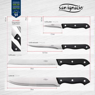 Cuchillo pelador 7.5cm  colección Toledo San Ignacio
