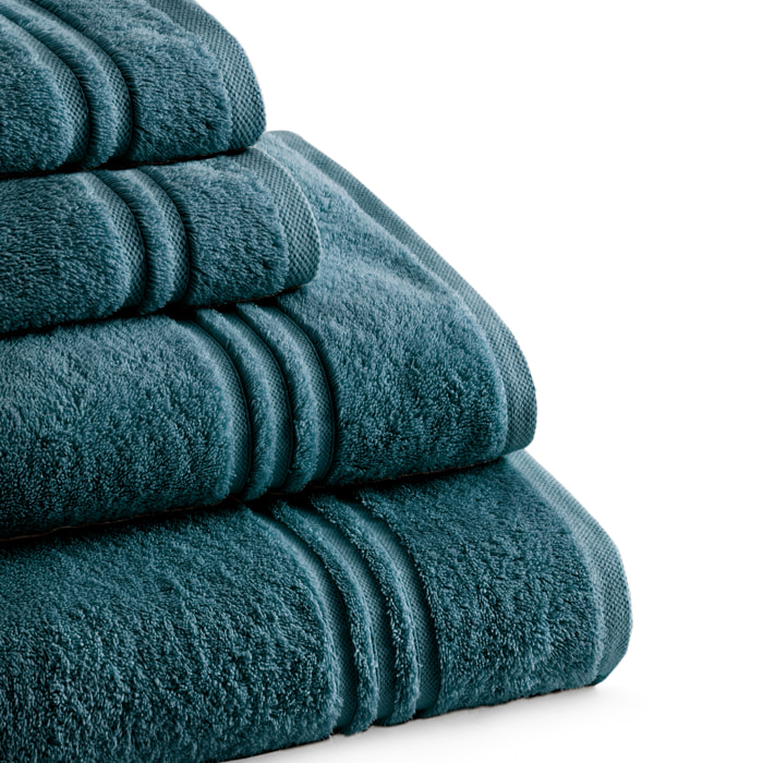 Set de serviettes éponge 100% Coton Éponge Peigné - 700 g/m2 LAGUNE
