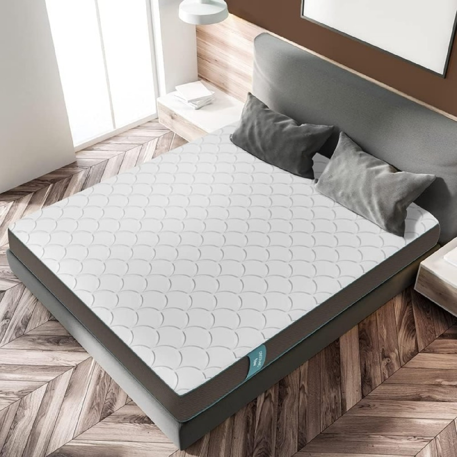 Cecotec Matelas Flow PureVital 2990 150x190 Multi cap, hauteur 23 cm, haute ferm