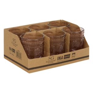 Lot de 6 gobelets Ina 305ml rose