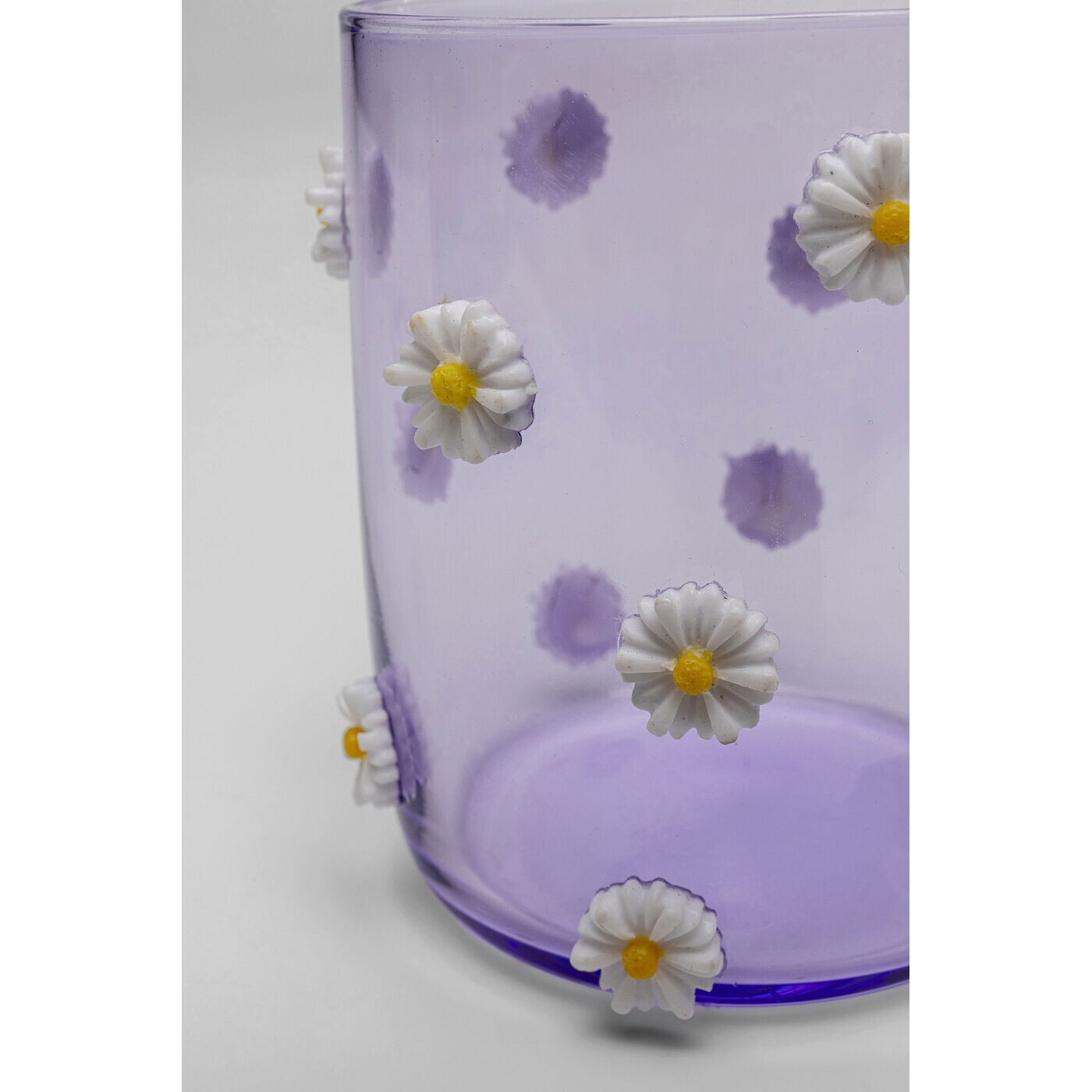 Verres à eau Party violets fleurs set de 4 Kare Design