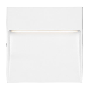 FORLIGHT Nod Square - Foco LED Exterior IP65 de Superficie para Pared. Lámpara de Pared para Señalizar Caminos | Escaleras y Ro