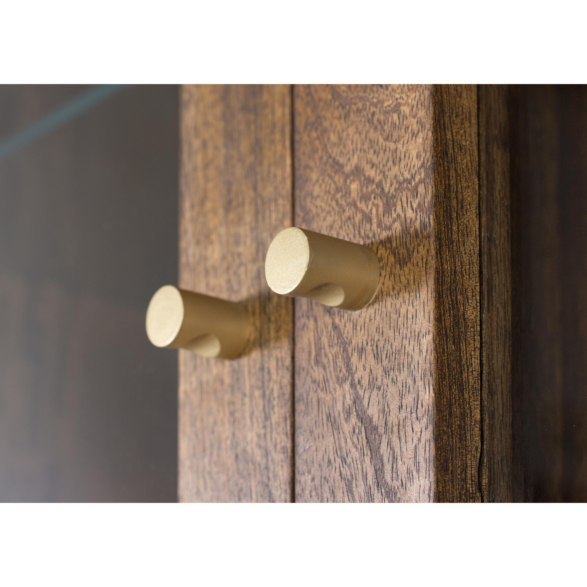 Vitrina de Madera de Mango 98 Cm Estilo Rústico Moderno