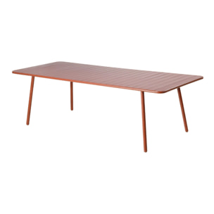 EVORA Table de jardin 10/12 places 234cm terracotta
