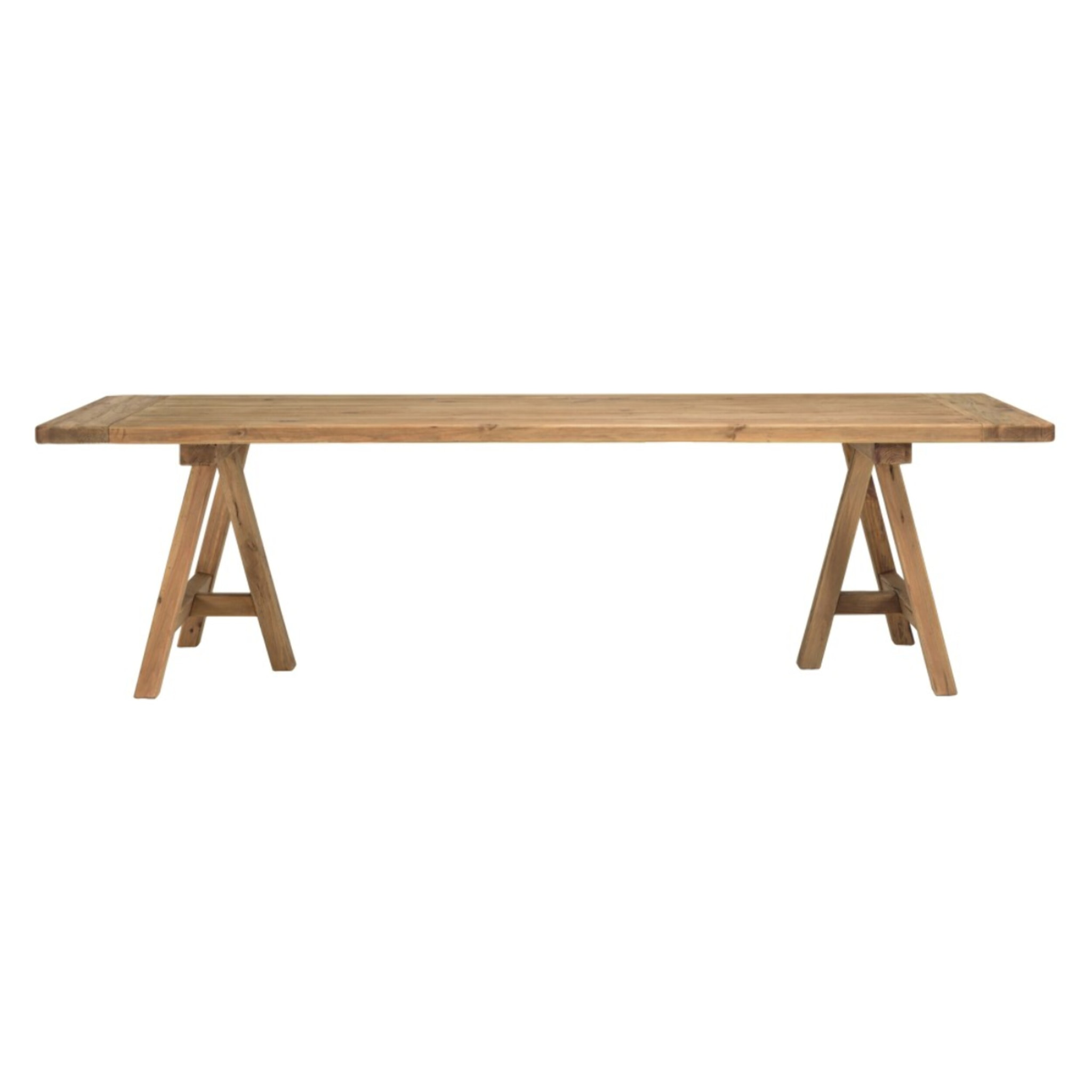 SANDY - Table à manger rectangulaire 270x100cm bois Pin recyclé