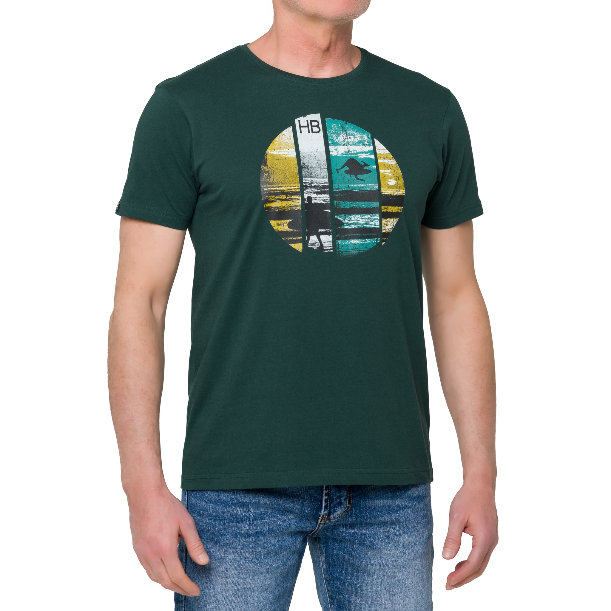 T-shirt in cotone 150 gr Hot Buttered Break Verde