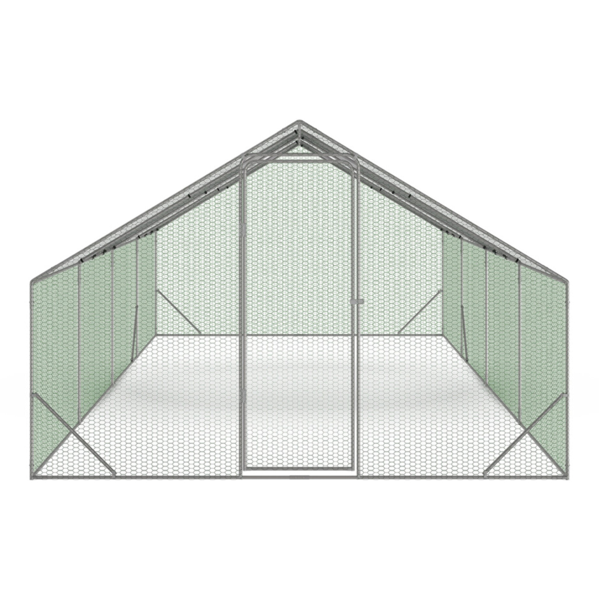 Enclos grillagé pour poules 24m² - 3x8m