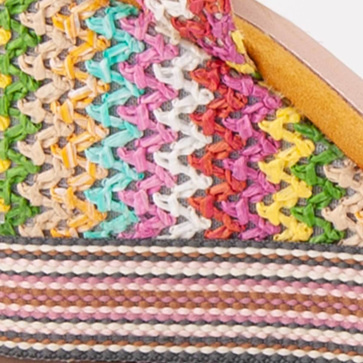 Sandalia De Cuña - Multicolor - Altura: 12 Cm