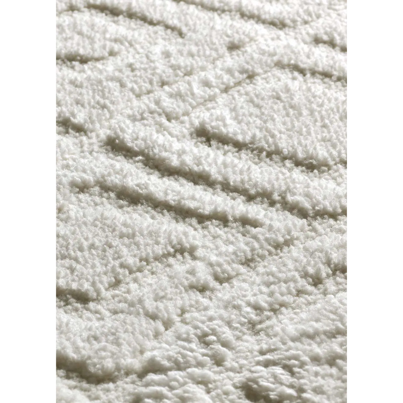 JUNO Alfombra geométrica con relieve blanco, varias medidas disponibles.