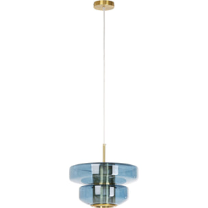 Suspension Arcadia 34cm bleue Kare Design