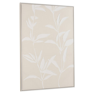 HOMER - Décoration murale 83x123cm motifs fleurs n°2, cadre naturel