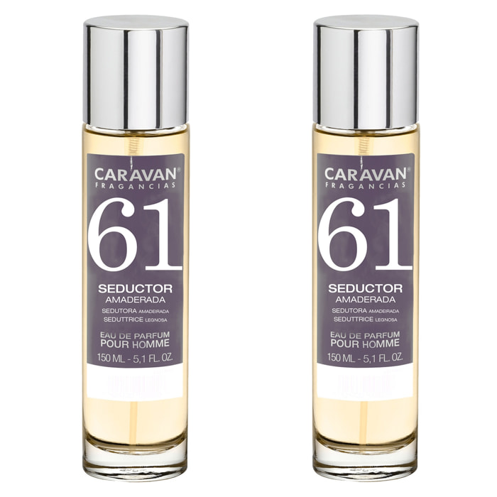 Caravan fragancias set de 2 frascos perfume de hombre nº61, de 150 ml