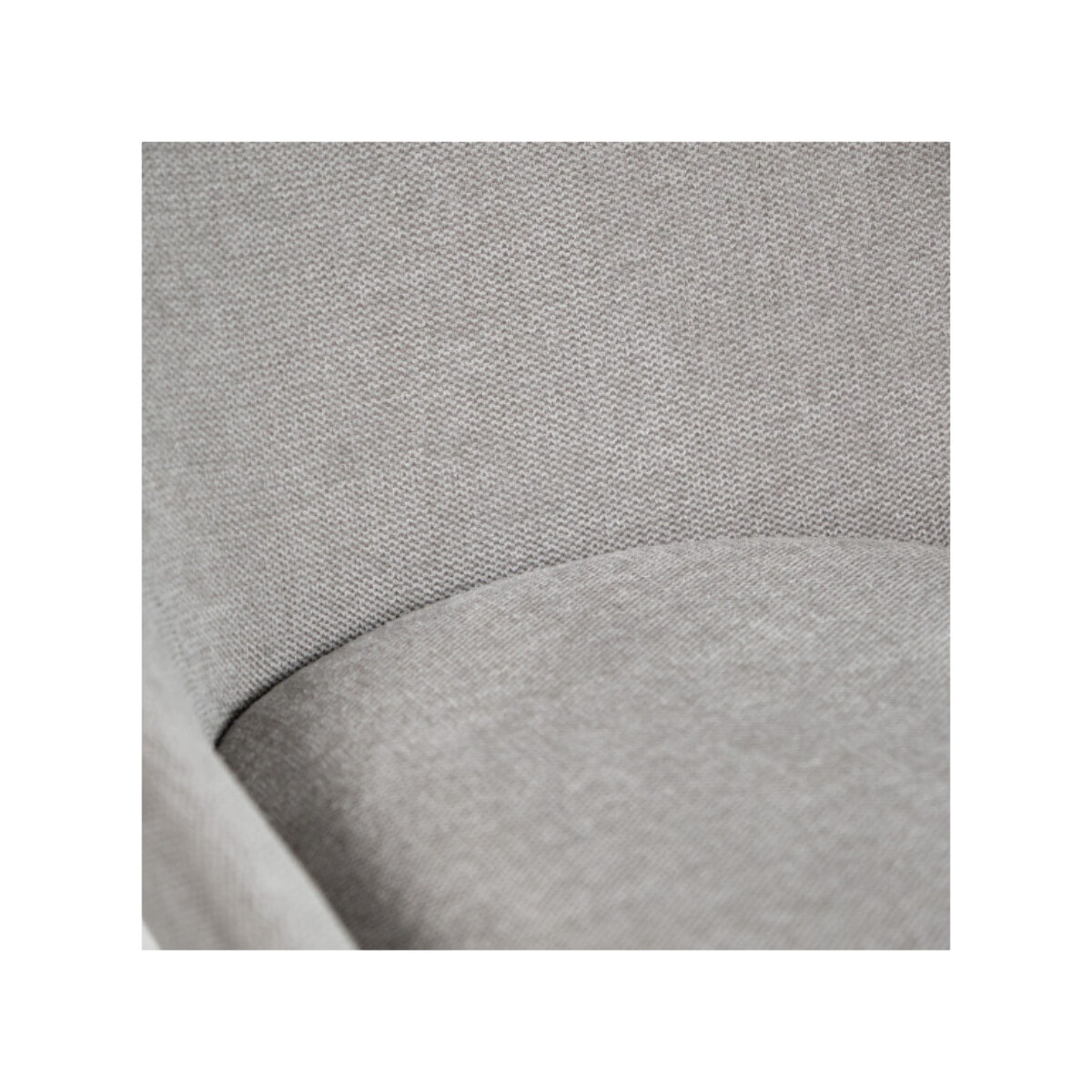 Chaise en tissu avec pieds fins en métal noir - 4 coloris - MONDO