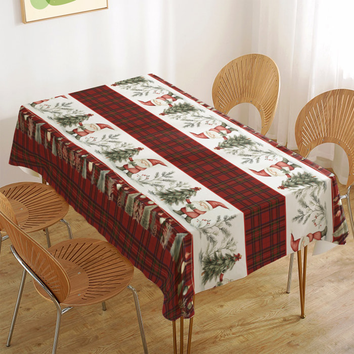 CASSESE HOME Tovaglia No Stiro Breccia Natale In Poliestere Made In Italy_Dec.T