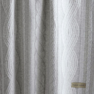 Plaid BRAID gris perla 130x170 cm
