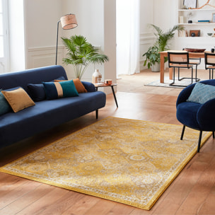Anatolia - Tapis de salon vintage, jaune