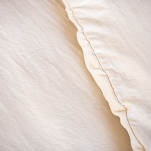 Parure Microfibre Lavee Beige Sable