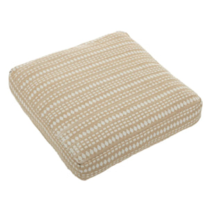 Coussin de sol "Micah" 38x38cm beige lin