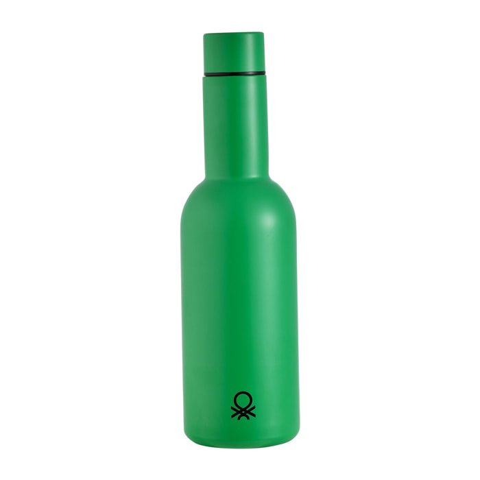 Botella de agua térmica verde benetton