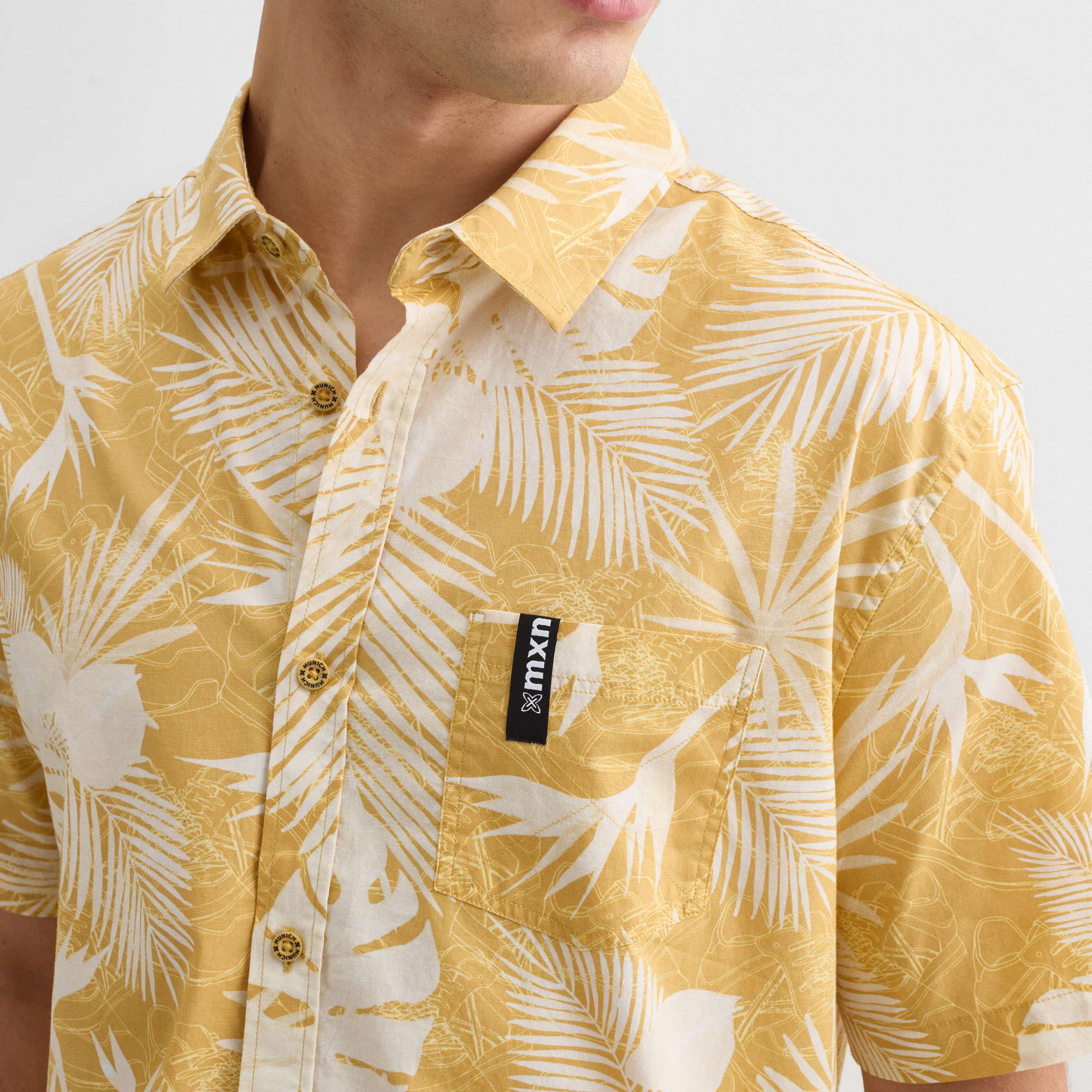 Camisa MUNICH Guayaba streetwear de algodón-spandex estampado