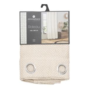 Rideau "Wild" gris souris 140x260cm