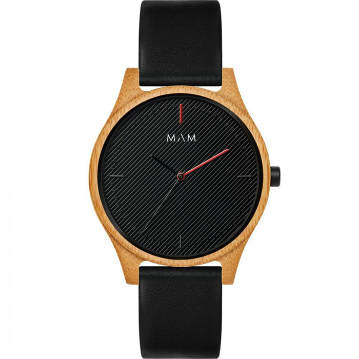Reloj Mam MAM615 Unisex Analogico Cuarzo con Correa de Cuero