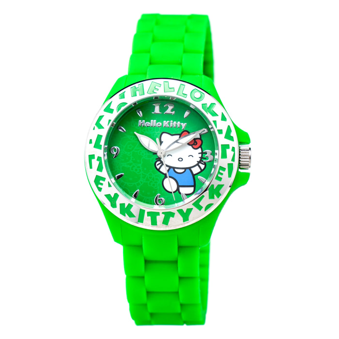 Reloj Hello Kitty HK7143L-18 Mujer Analogico Cuarzo con Correa de Caucho