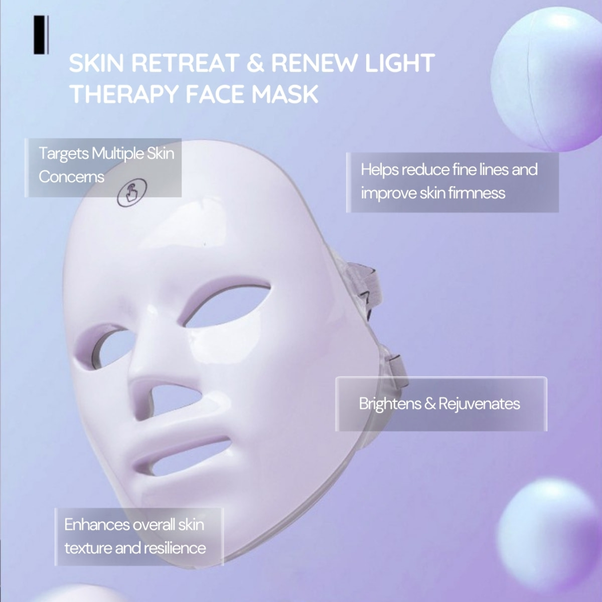 Mascarilla facial de fototerapia Skin Retreat & Renew