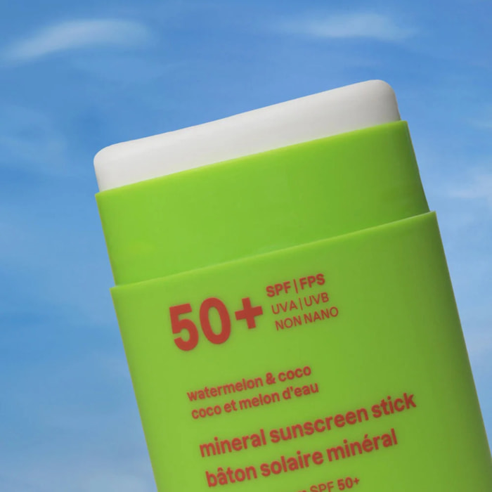 Mineral sunscreen Stick Face & Body Kids SPF 50 watermelon coco Attitude Sunly 60 g