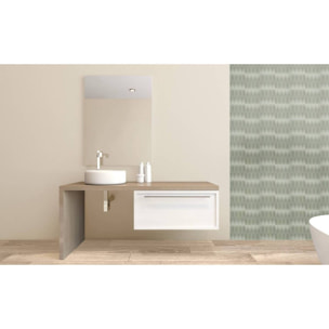 2 stickers muraux Caro 30x30cm vert