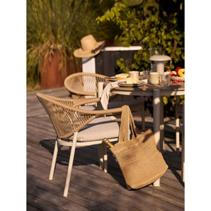 Parade Tote Bag in paglia di carta naturale 31x46 cm