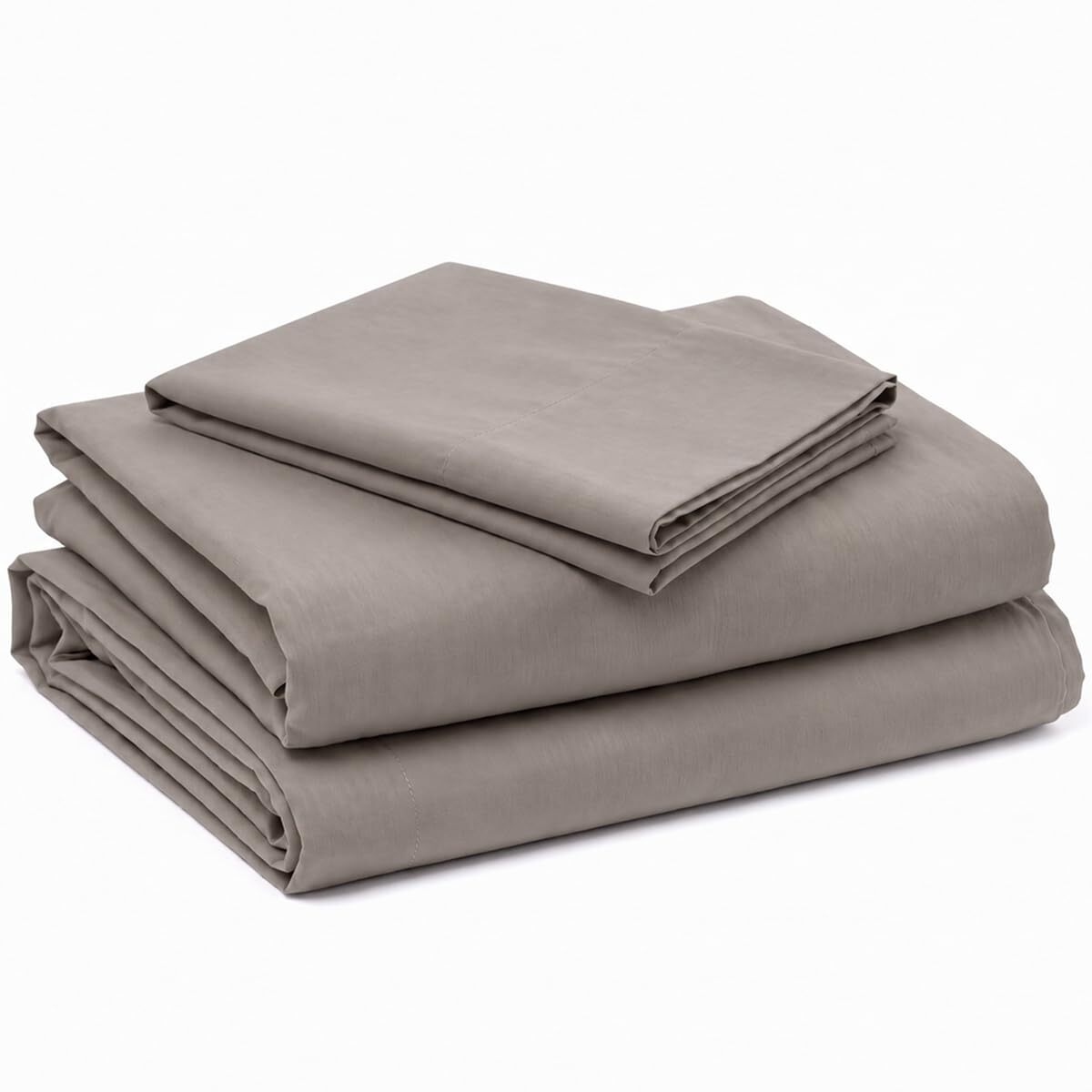 Completo lenzuola in cotone - Tortora