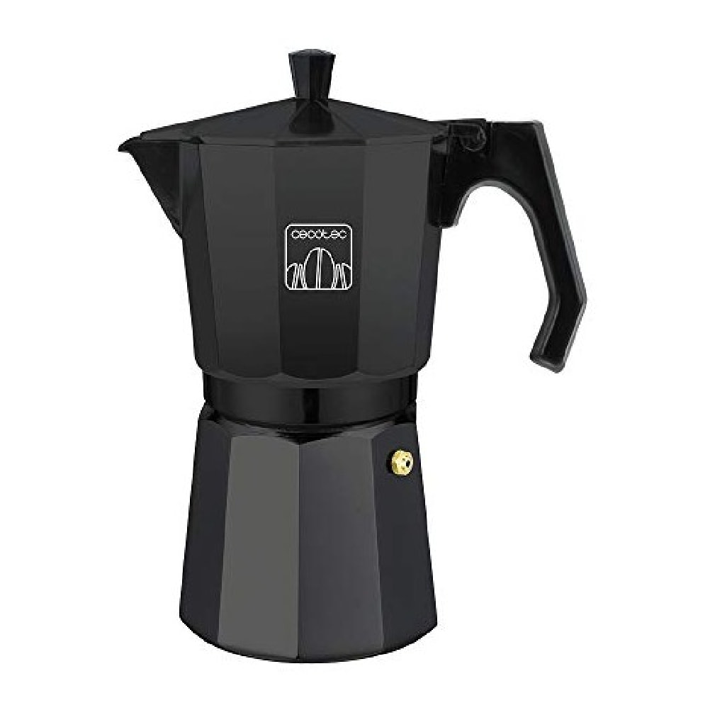 Cecotec Cafetière Italienne MokClassic 1200 Black, en Aluminium fondu de Haute q