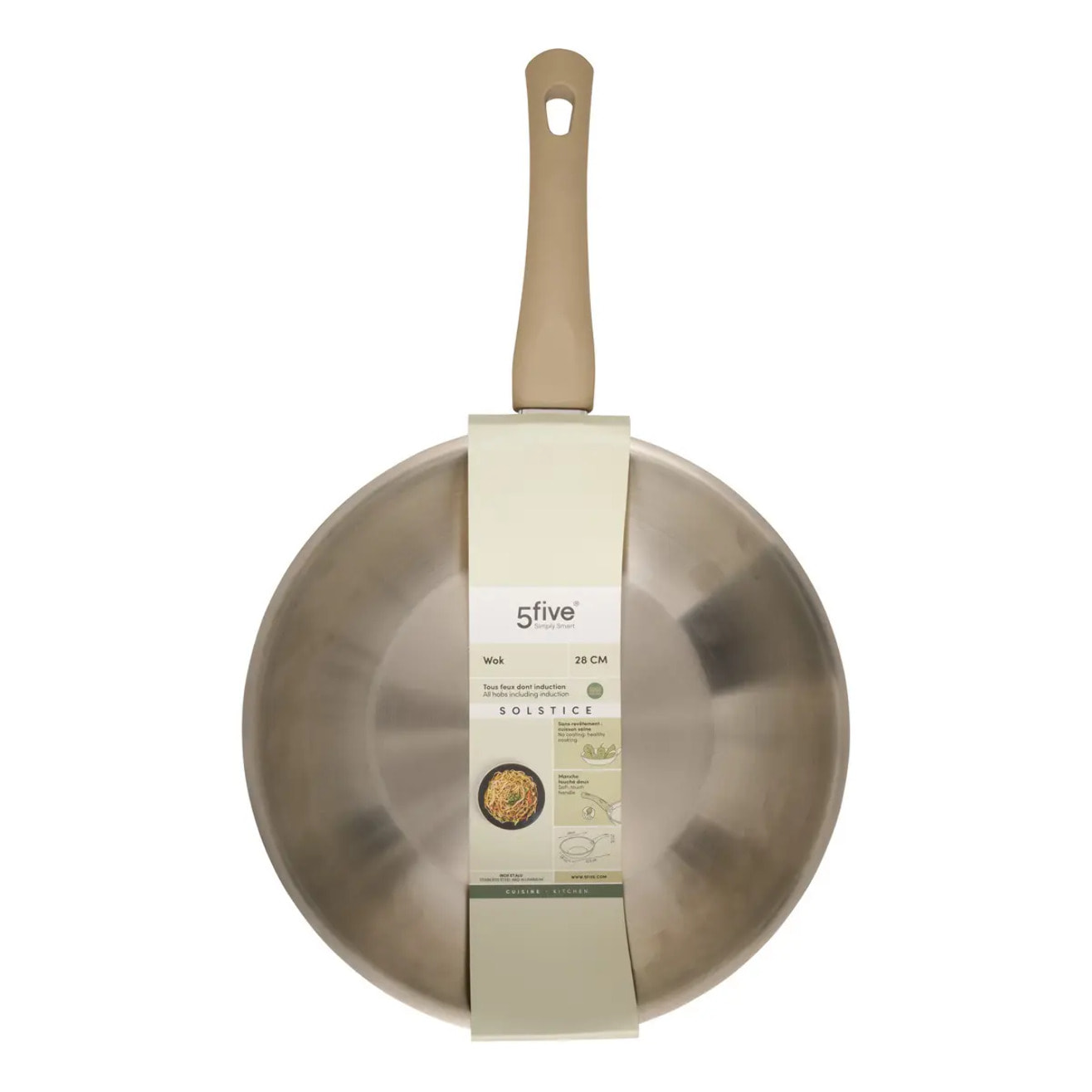 Wok Solstice D28cm beige