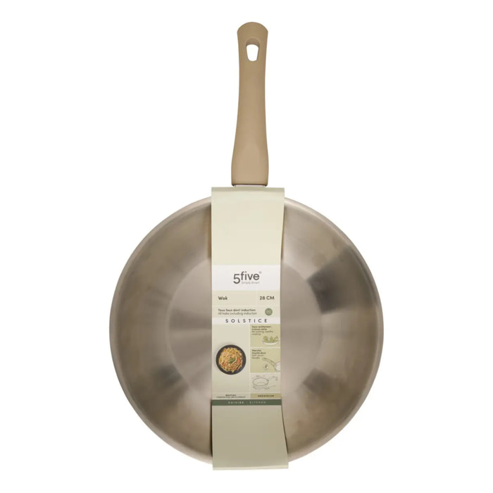 Wok Solstice D28cm beige