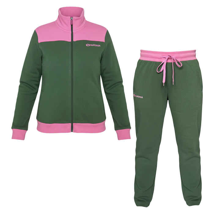 Tuta Donna SUPERGA Cotone Felpato Full Zip