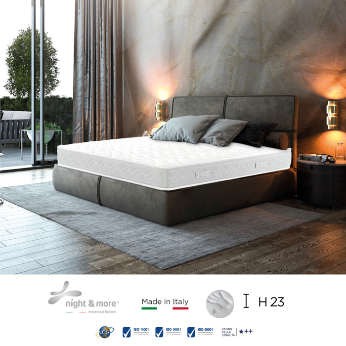 "Sogno" H18 cm 120x190 guanciale Memory OMAGGIO 1cm memory foam