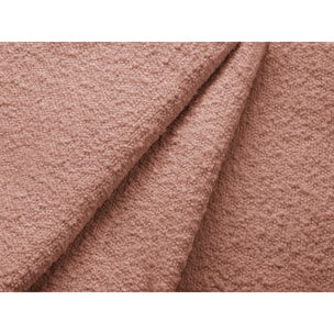 Lit coffre avec tête de lit "Polly" 180x200cm en bouclé rose