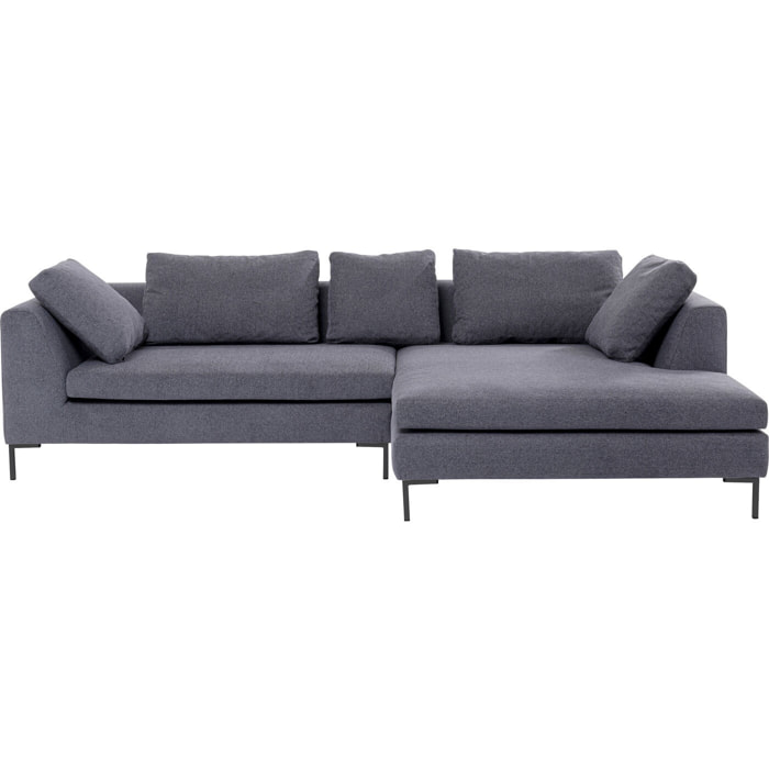 Canapé d'angle Gianna 290cm gris foncé Kare Design