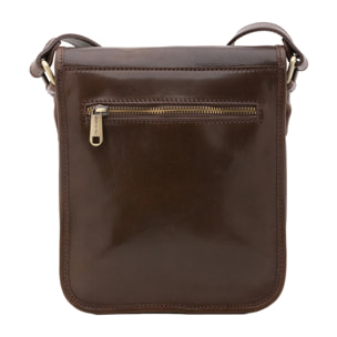 Borsa a tracolla  da uomo In Vera pelle Made in Italy 23x20x9 cm